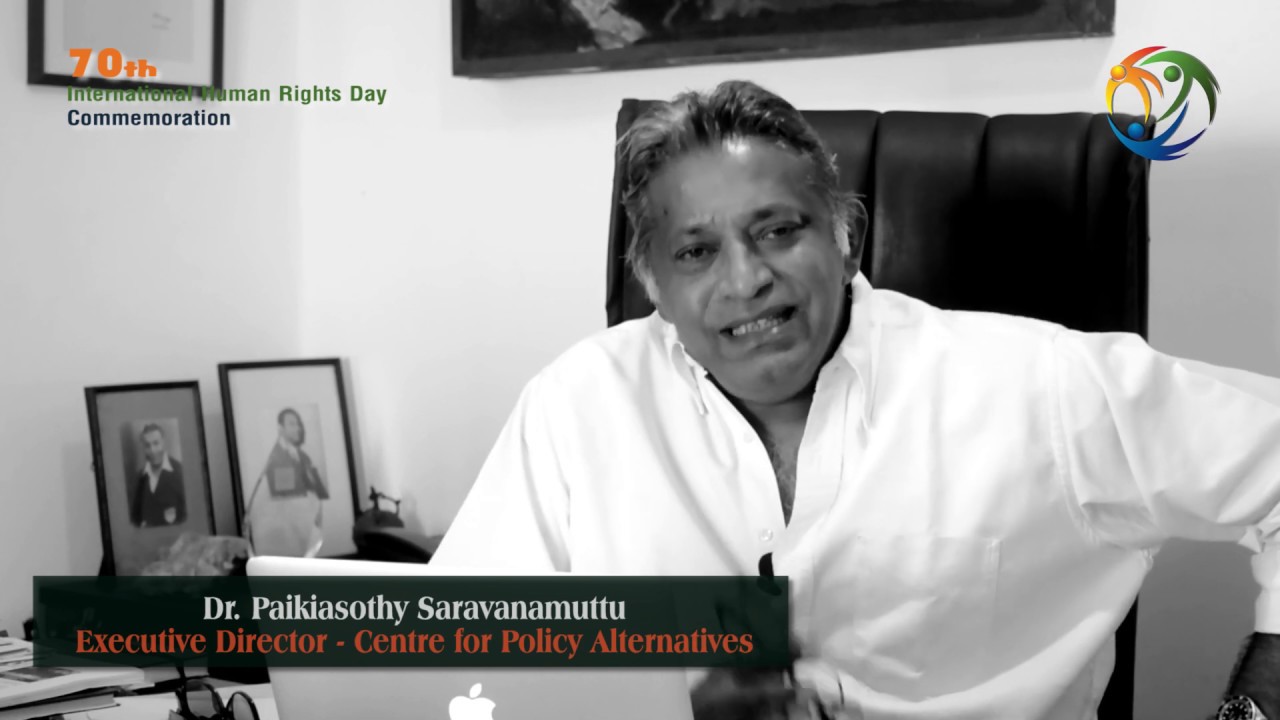 Dr. P. Saravanamuttu speaks about the Prevailing Democratic Crisis