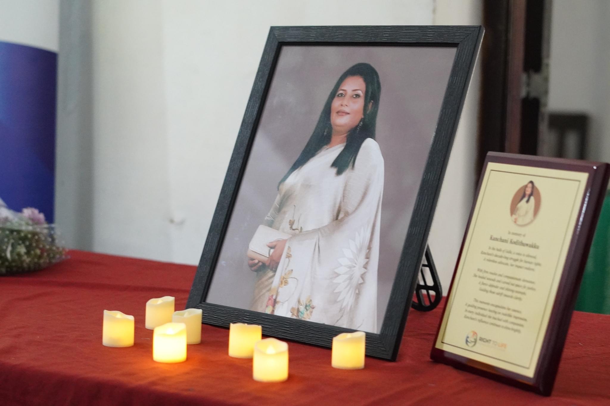 Memorial Service Held for Former Galle District Human Rights First Aid Center Coordinator