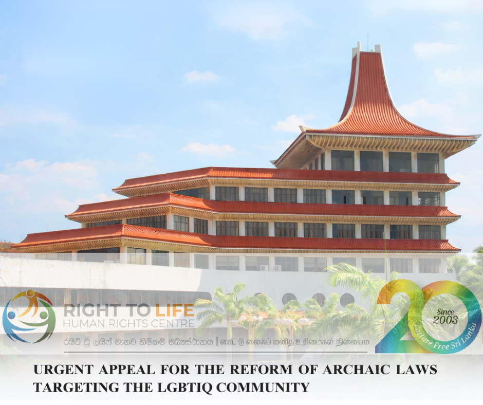 Right to Life Calls on Government to Reform Colonial-Era Laws Targeting the LGBTIQ Community