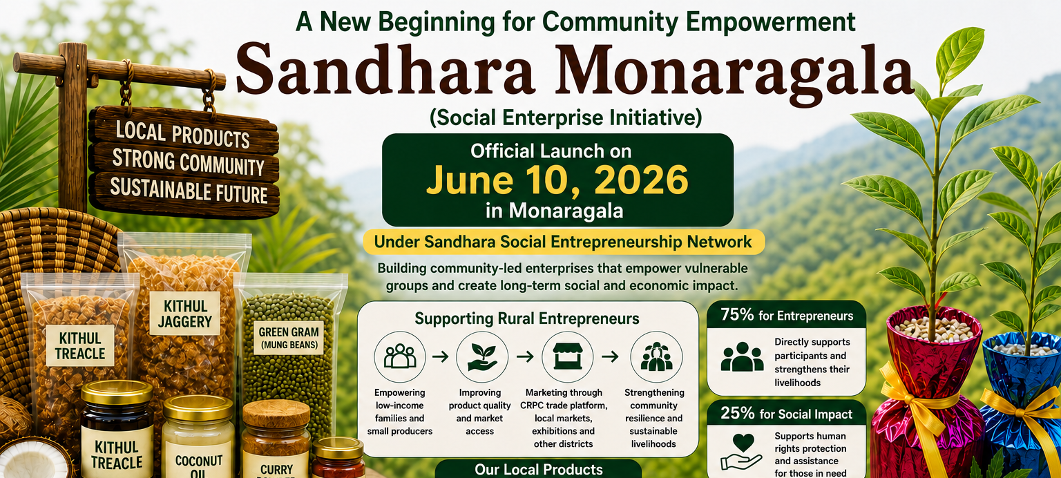 “Sandhara Monaragala” Social Enterprise Initiative to Launch on June 10 Under Sandhara Social Entrepreneurship Network