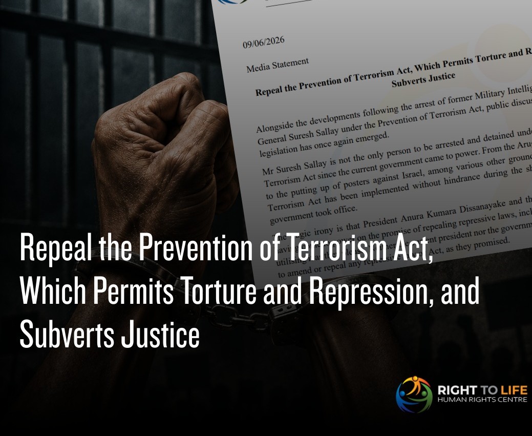 Repeal the Prevention of Terrorism Act, Which Permits Torture and Repression, and Subverts Justice